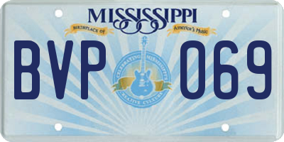 MS license plate BVP069