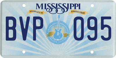 MS license plate BVP095