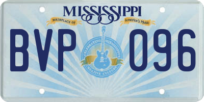 MS license plate BVP096