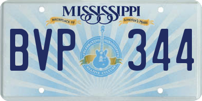 MS license plate BVP344