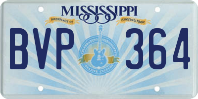 MS license plate BVP364