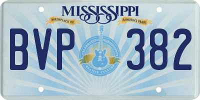 MS license plate BVP382