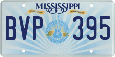 MS license plate BVP395