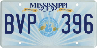 MS license plate BVP396