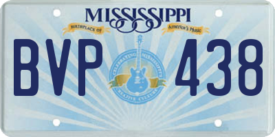 MS license plate BVP438