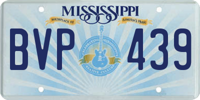 MS license plate BVP439