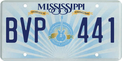 MS license plate BVP441