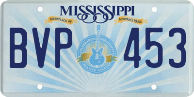 MS license plate BVP453
