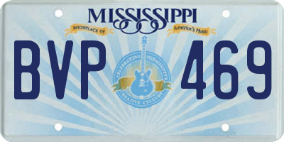 MS license plate BVP469