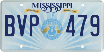 MS license plate BVP479