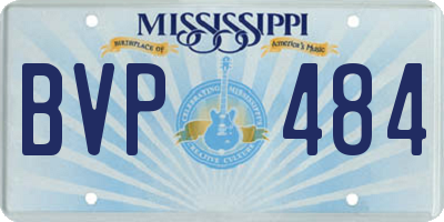 MS license plate BVP484