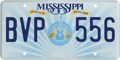 MS license plate BVP556