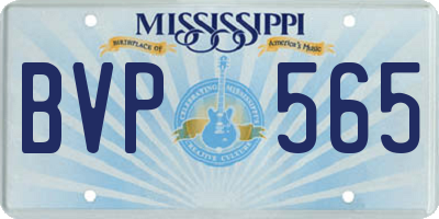 MS license plate BVP565