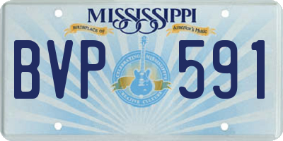 MS license plate BVP591