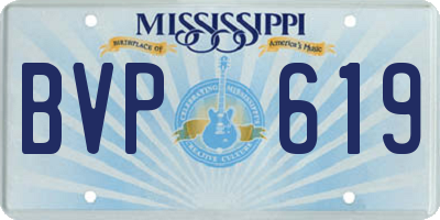 MS license plate BVP619