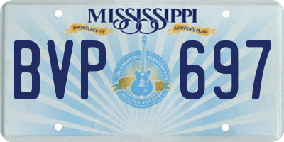 MS license plate BVP697