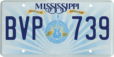 MS license plate BVP739
