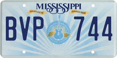 MS license plate BVP744