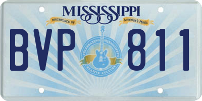 MS license plate BVP811