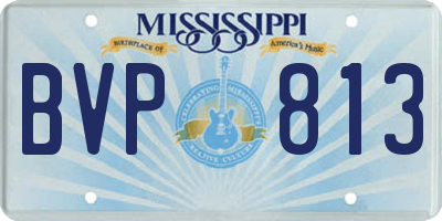 MS license plate BVP813