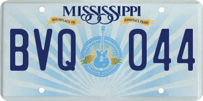 MS license plate BVQ044