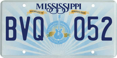 MS license plate BVQ052