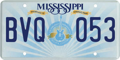 MS license plate BVQ053