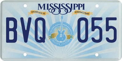 MS license plate BVQ055