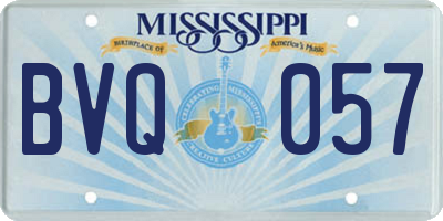 MS license plate BVQ057