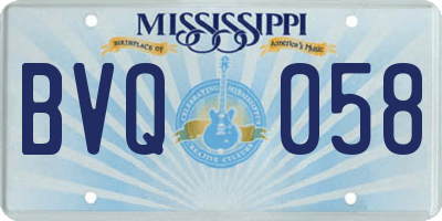 MS license plate BVQ058