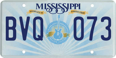 MS license plate BVQ073