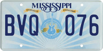 MS license plate BVQ076