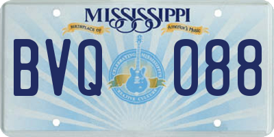 MS license plate BVQ088