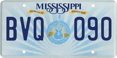 MS license plate BVQ090