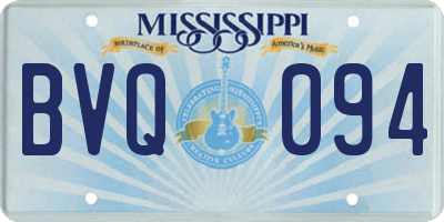MS license plate BVQ094