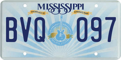 MS license plate BVQ097