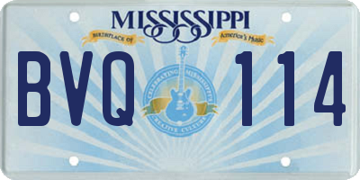 MS license plate BVQ114