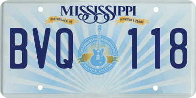 MS license plate BVQ118