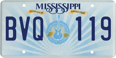 MS license plate BVQ119