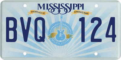 MS license plate BVQ124
