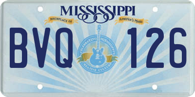 MS license plate BVQ126