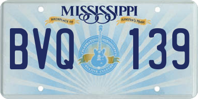 MS license plate BVQ139