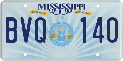 MS license plate BVQ140