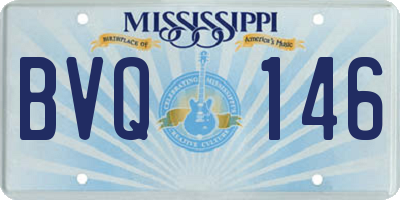 MS license plate BVQ146