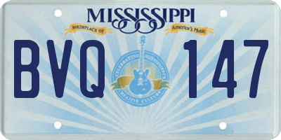 MS license plate BVQ147