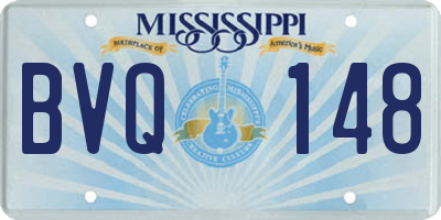 MS license plate BVQ148