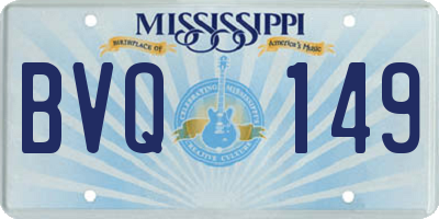 MS license plate BVQ149