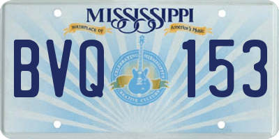 MS license plate BVQ153
