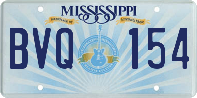 MS license plate BVQ154