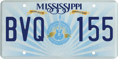 MS license plate BVQ155